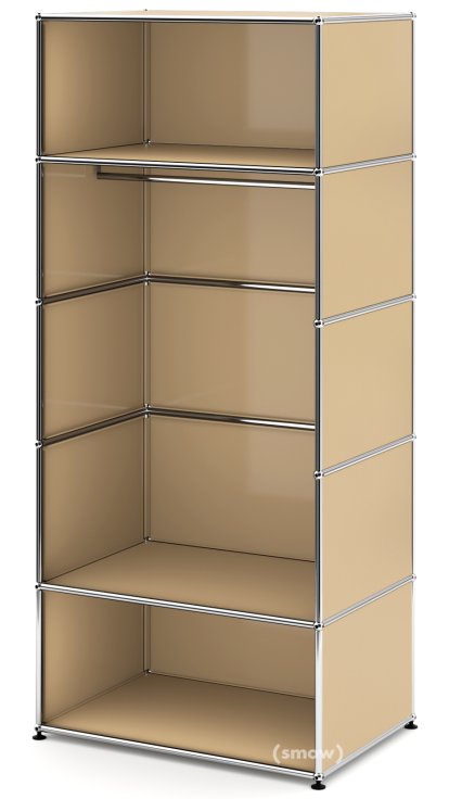 USM Haller Garderobe M mit Kleiderstange Typ II, USM beige