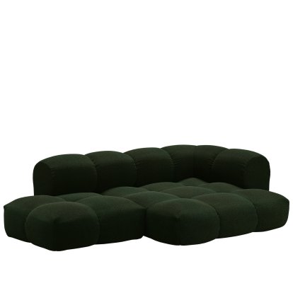 Sander Sofa Design 6, Armlehne rechts, Hug Me - Moosgrün 032