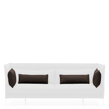 Kissensatz für Alcove Sofa, Für 2-Sitzer, Laser, Nero/moorbraun