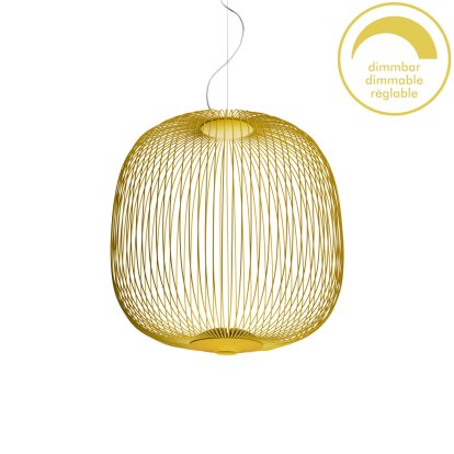 Spokes, Ø52 cm, Goldgelb, Dimmbar