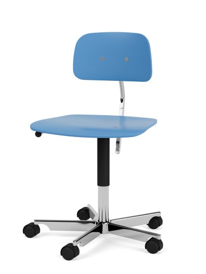 Kevi 2533, B / 48 - 61 cm, Azure, Polished aluminium