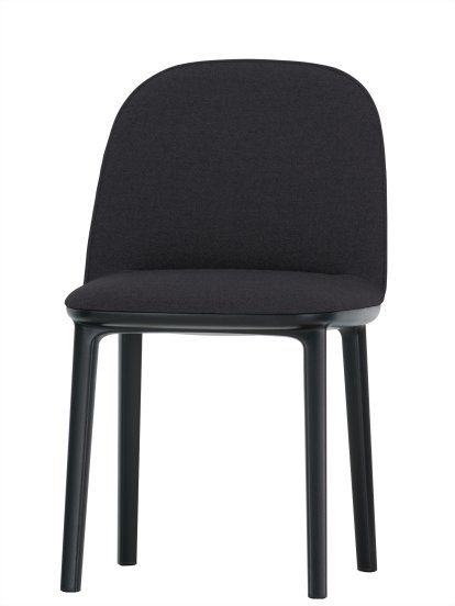Softshell Side Chair, Dunkelgrau/nero, Filzgleiter für harte Böden
