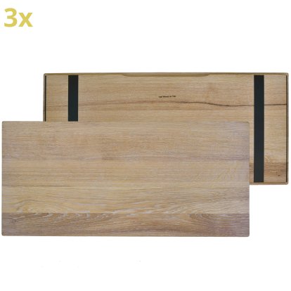 Holzauflage für USM Haller Regale, Größe XL, 75 cm x 35 cm, Eiche, weißgeölt