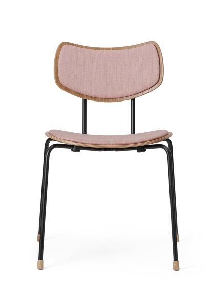 VLA26 Vega Chair, Eiche lackiert, Mood - rosé, Pulverbeschichtet, schwarz