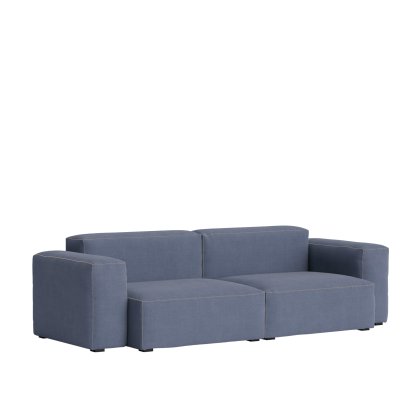 Mags Soft Sofa Kombination 1, 2,5 Sitzer, Linara 198 - blau