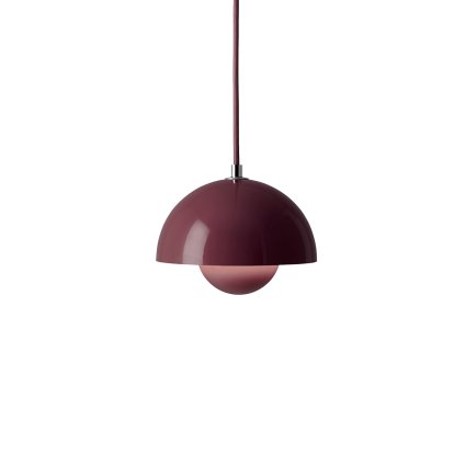 Flowerpot VP10 Pendelleuchte, Dark plum