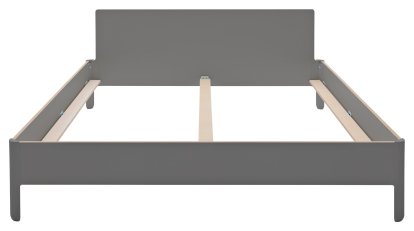 Nait Doppelbett, 180 x 200, Mit Kopfteil, CPL anthrazit