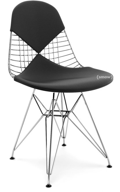 Kissen für Wire Chair (DKR/DKW/DKX/LKR), Sitz- und Rückenkissen (Bikini), Hopsak, Nero