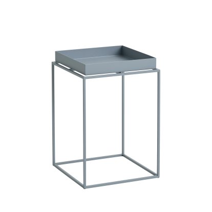 Tray Beistelltisch, H 40/44 x B 30 x T 30 cm, Pigeon blue