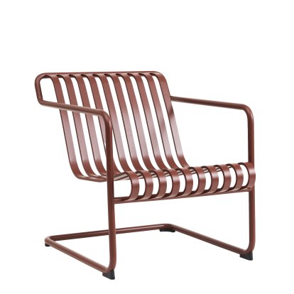 Palissade Lounge Freischwinger, Iron red