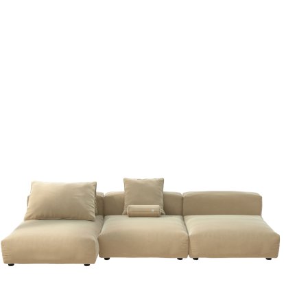 Vetsak Sofa Set 4, Suave - Creme, Mit Kissen