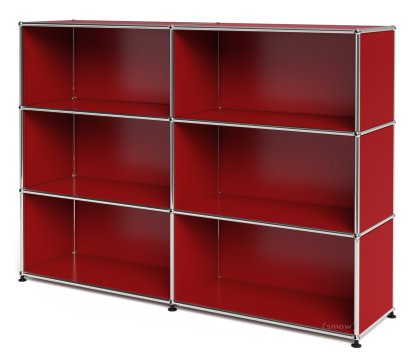 USM Haller Highboard L offen, USM rubinrot