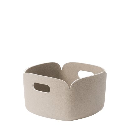 Restore Aufbewahrungskorb, L 28 cm x B 28 cm, Sand