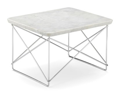 LTR Occasional Table, Marmor Carrara, Glanzchrom