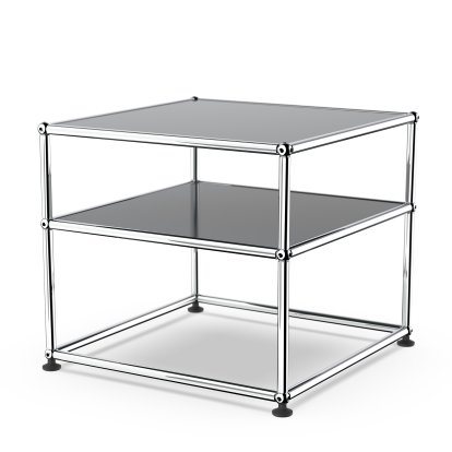 USM Haller Beistelltisch Typ II, Metall, Anthrazitgrau RAL 7016