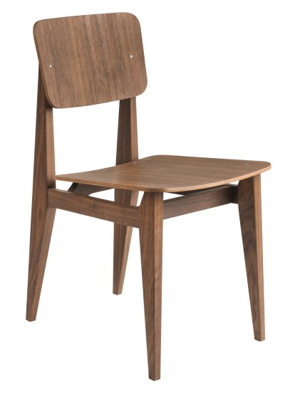 C-Chair, Holzfurnier, Amerikanischer Nussbaum