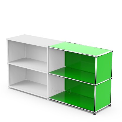 USM Haller Anbaupaket Horizontal 2, USM grün, 35 cm