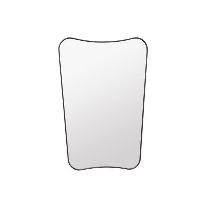 F.A. 33 Wandspiegel, 54 x 80 cm, Messing, schwarz