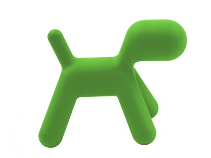 Puppy, Extra large (H 81 x B 61,5 x T 102 cm), Polyethylen (für den Außenbereich geeignet), Grün matt (1360 C)