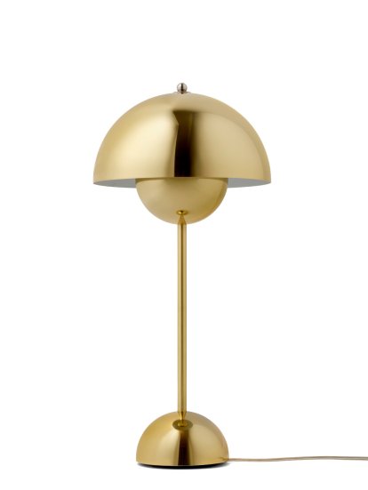Flowerpot VP3 Tischleuchte, Brass-plated
