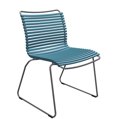 Click Stuhl, Ohne Armlehnen, Petrol