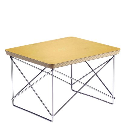 LTR Occasional Table, HPL, blattgold, Glanzchrom