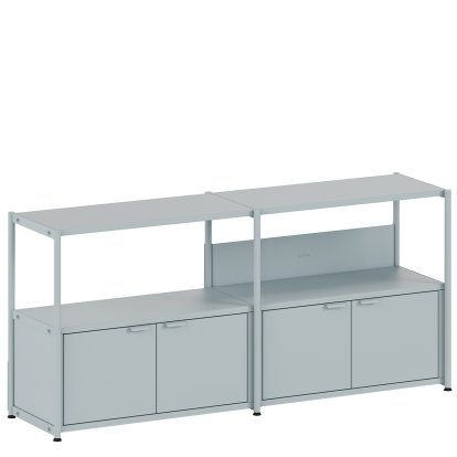 Unit Sideboard Stahl, 1 x Doppeltür, Blassblau
