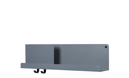 Folded Shelves, H 16,5 x B 63 cm, Blue-grey
