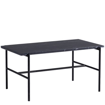 Rebar Table, H 40,5 x B 80 x T 49 cm, Tischplatte Marmor