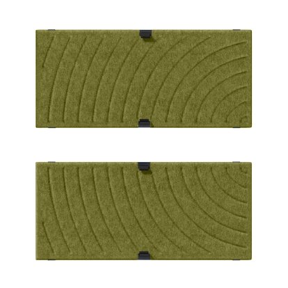 USM Soft Panel Mono für USM Haller Regale, 75 cm x 35 cm, Grün, Rund