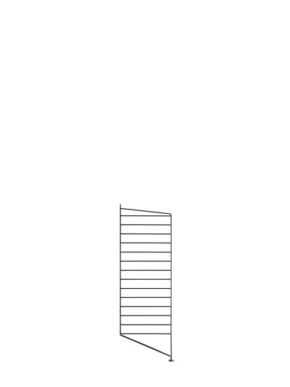 String System Bodenleiter, Einzeln, 85 x 30 cm, Schwarz