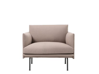 Outline Studio Chair, Stoff Fiord rose