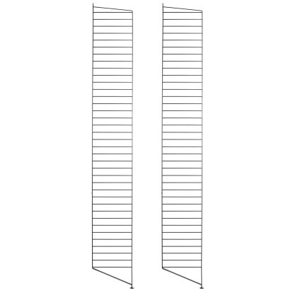 String System Bodenleiter, 2er Set, 200 x 30 cm, Schwarz