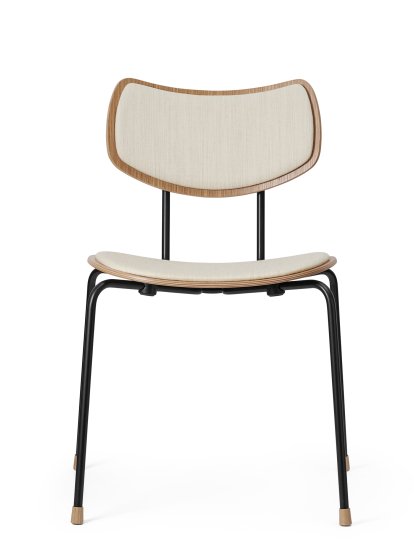 VLA26 Vega Chair, Eiche lackiert, Mood - creme, Pulverbeschichtet, schwarz