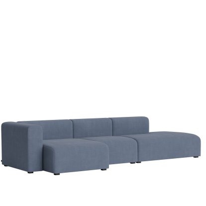 Mags Sofa Kombination 4, Armlehne links, Linara 198 - blau