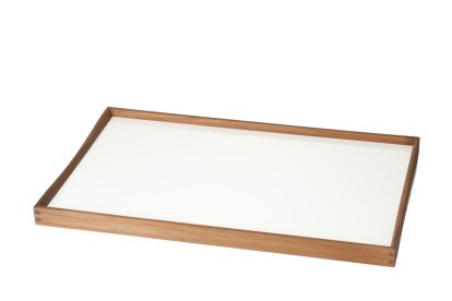 Turning Tray, L (38 x 51 cm), Schwarz/Weiß