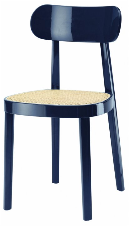 118 High Gloss Stuhl, Dunkelblau