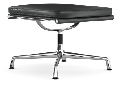 Soft Pad Chair EA 223, Untergestell verchromt, Leder Premium F asphalt, Plano dunkelgrau