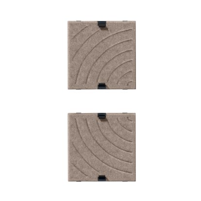 USM Soft Panel Mono für USM Haller Regale, 35 cm x 35 cm, Taupe, Rund