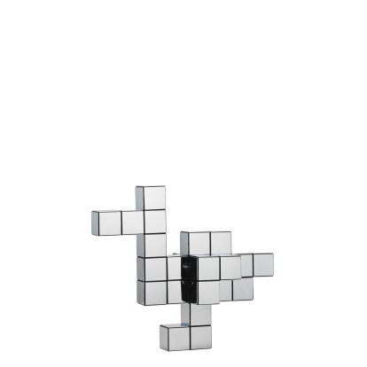 Panton Cubes Steckfigur, Ente, Chrom