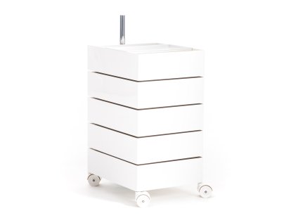 360° Container, 720 mm (5 Ablagen), Weiß