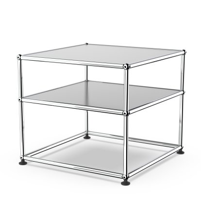 Details USM Haller USM Haller Beistelltisch Typ 2 USM Haller Beistelltisch Typ 2, Metall, USM mattsilber