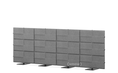 USM Privacy Panels Akustikwand, 3,00 m (4 Elemente), 1,09 m (3 Elemente), Anthrazitgrau