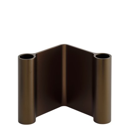 Pair Kerzenhalter, Brown, H 11 cm