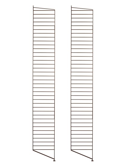 String System Bodenleiter, 2er Set, 200 x 30 cm, Braun