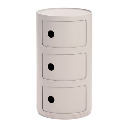 Componibili Bio rund 3 Fächer, Creme