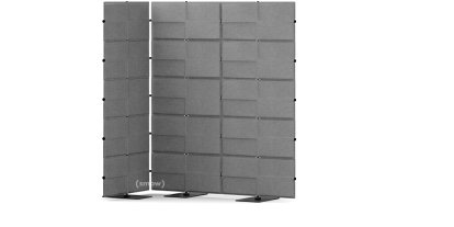 USM Privacy Panels Akustikecke, 1,50 m (2 Elemente), 1,79 m (5 Elemente), 0,75 m (1 Element), Anthrazitgrau