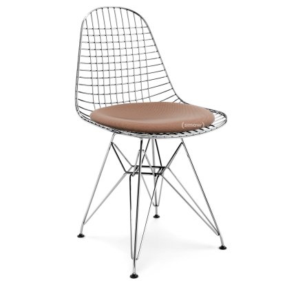 Kissen für Wire Chair (DKR/DKW/DKX/DKL/LKR), Sitzkissen, Hopsak, Cognac / elfenbein