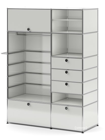 USM Haller Garderobenschrank Typ II, Lichtgrau RAL 7035