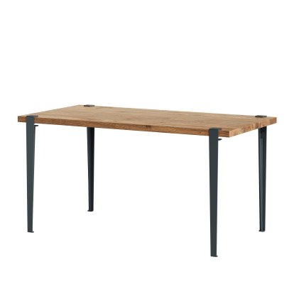 Balthazar Esstisch, Eiche recycled, Mitternachtsblau